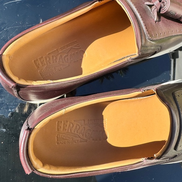 Salvatore Ferragamo Lucca Tasselled Leather Sneakers main image 6